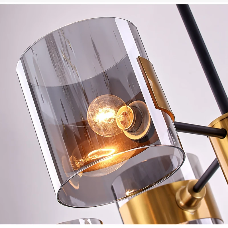 Nordic Glass Pendant Lights Lamp Iron Pendant Lighting Living Room Dining Room Kitchen Bedside Bedroom Loft Decor Hanging Lamp