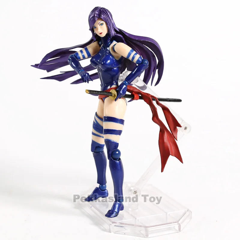 Revoltech Series NO.010 Psylocke PVC Action Figure Collectible Model Toy