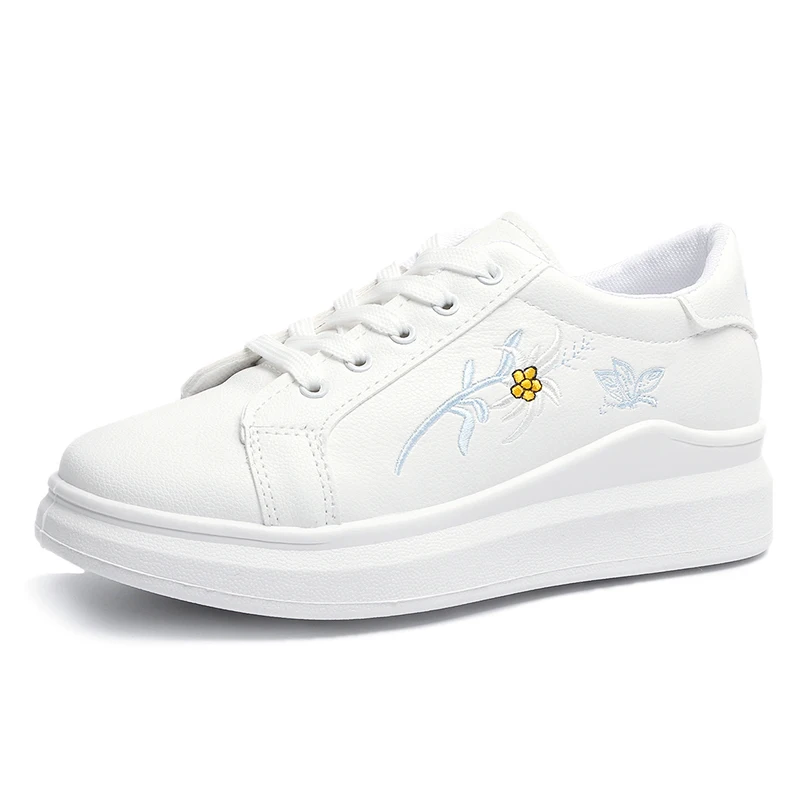 Sapato feminino zapatos mujer; коллекция года; женская обувь для тенниса; спортивная обувь; Tenis Blancos; кроссовки на плоской подошве для прогулок; Tenis Plataforma; дешево; 7 - Цвет: white 3