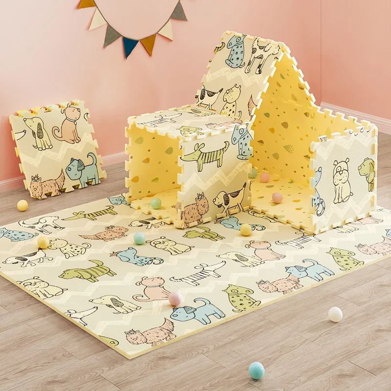 BabyGo детский XPE коврик для ползания, утолщенный, 2 см, детская игрушка, комбинированный коврик для гостиной, безвкусный, 6 шт., игровой коврик, 117,5*173 см
