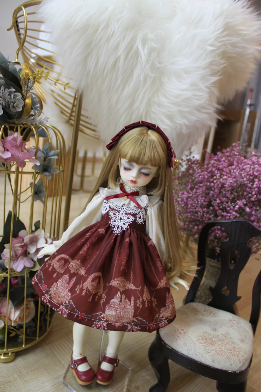 Наряды для 1/4 1/6 кукла Лолита платье для 1/4 1/6 BJD кукольная одежда