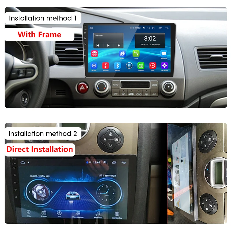2din 10Inch Android 8.1 Car Radio Multimedia Player Universal Auto Stereo GPS Navigation for Volkswagen Toyota Honda Nissan CR-V