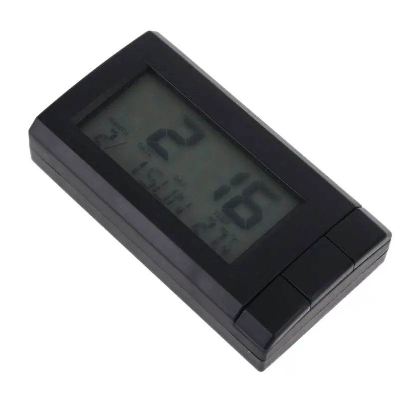 

Digital Car Thermometer Clock Month Date with Blue Backlight Decoration Ornament