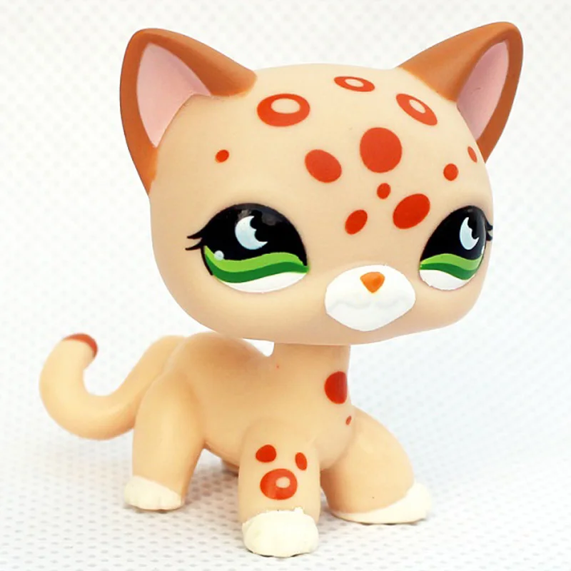 852 Лпс стоячки кошки собаки игрушки Lps кошка редкий pet shop игрушка стоит короткой шерсти Котенок Собака Такса колли спаниель great dane старая оригинальная Коллекционная фигурка - Цвет: 852