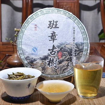 

2012 Yr Raw Pu'er Tea Chinese Yunana Menghai Shen Pu'er Special Green Organic Cake Tea 357g For Lose Weight Health Pu'er Food