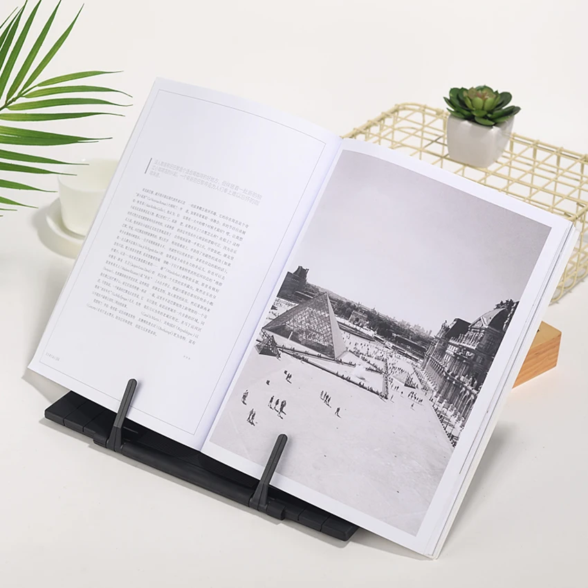 Металлическая подставка для книг с регулируемым углом настольная чтения и