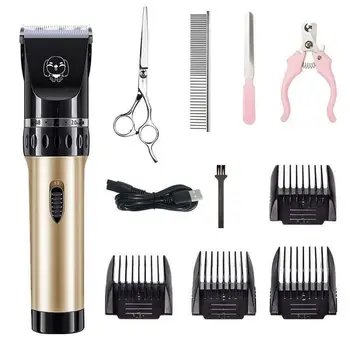 

Dog Clippers Low Noise Pet Clippers Rechargeable Trimmer Pet Tool Professional Dog Hair Trimmer with Guide Comb for Dogs Cats