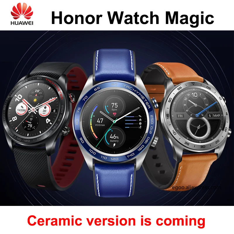 Смарт часы Huawei honor watch magic 1 2 дюйма AMOLED BT4.2 GPS 5 атм|Смарт-часы| |