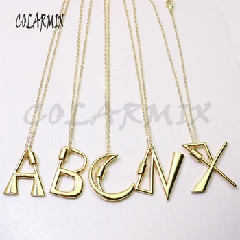 

5Pcs 26 letters pendants necklace alphabet pendants necklace fashion accessories fashion jewelry for women 50916