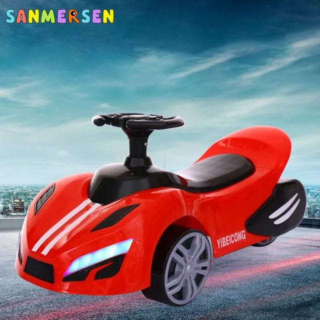 Kid Driving Slide Yo Car Balance Scooter Toy Anti-skid Tire Baby Ride Music Swing Car Indoor Toys For 3-6 Years Old Boys Girls 3