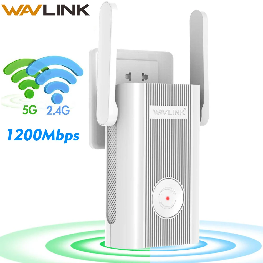 Беспроводной Wi Fi ретранслятор 1200 Мбит/с двухдиапазонный усилитель репитер