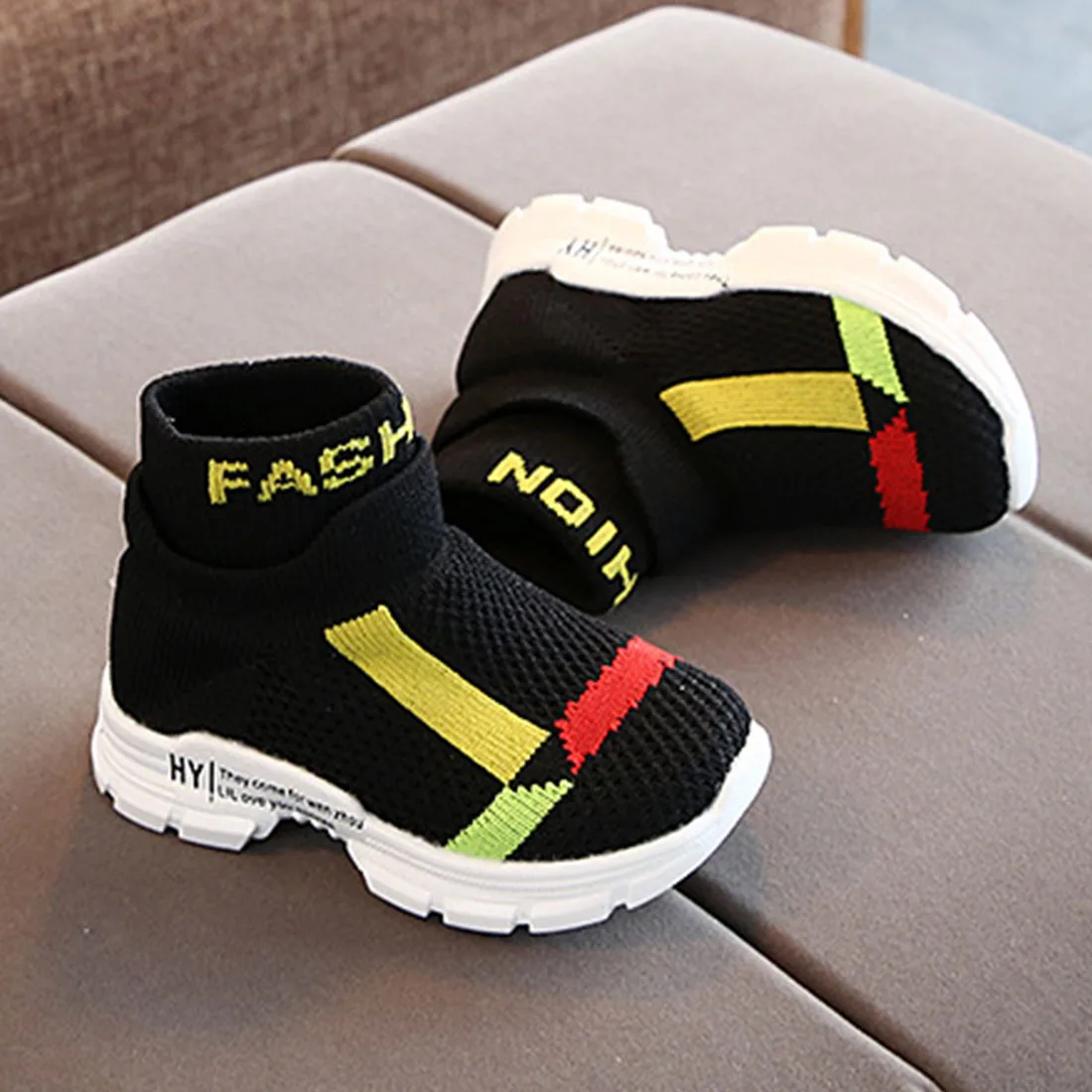 Baby Shoes Toddler Sneakers Breathable Soft Soled Casual Shoes Stretch Mesh Sport Run Sneakers Shoes