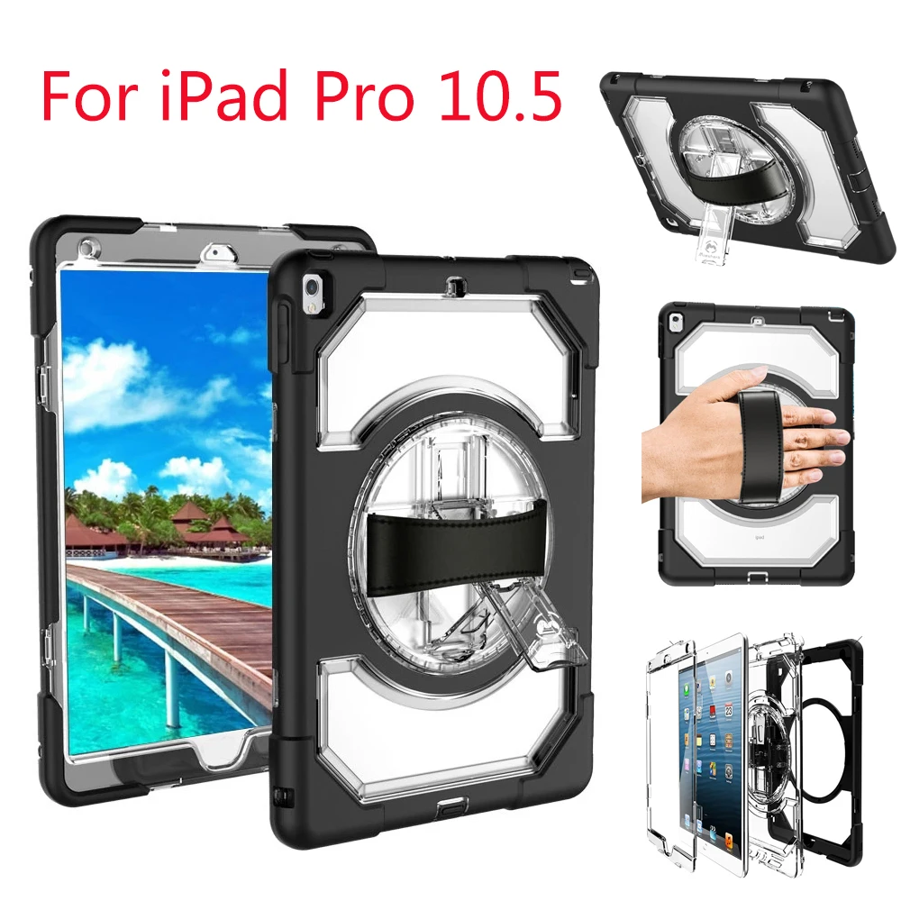 Для iPad Pro 10 5 чехол защитный с 360 вращающимся кожаным ремешком для Air 3 2019 планшета