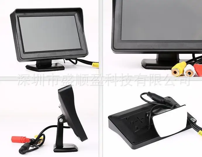 20шт 4,3 дюймовый TFT lcd Автомобильный монитор заднего вида для камеры заднего вида DVD