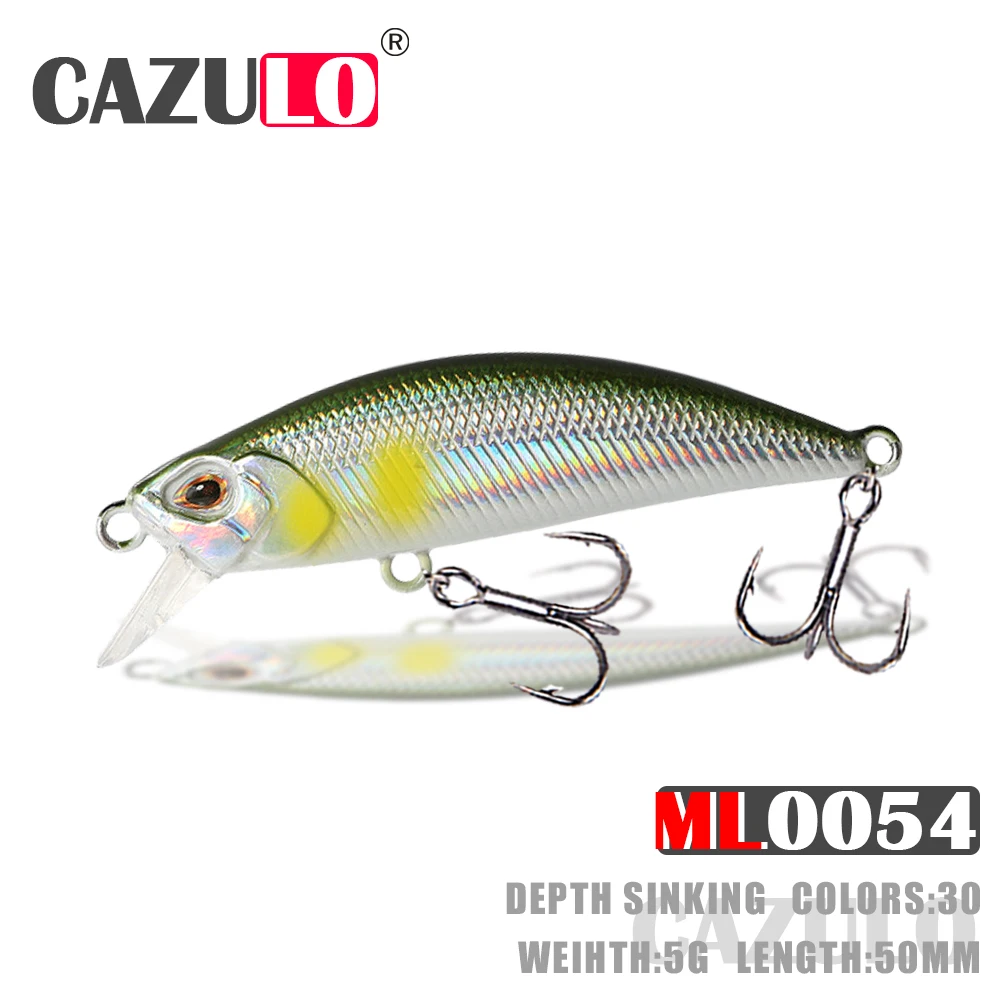 

Minnow Fishing Lure Accesorios Weights 5g 5cm Isca Artificial Sinking Wobblers Bait Trolling De Pesca For Pike Fish Goods Leurre