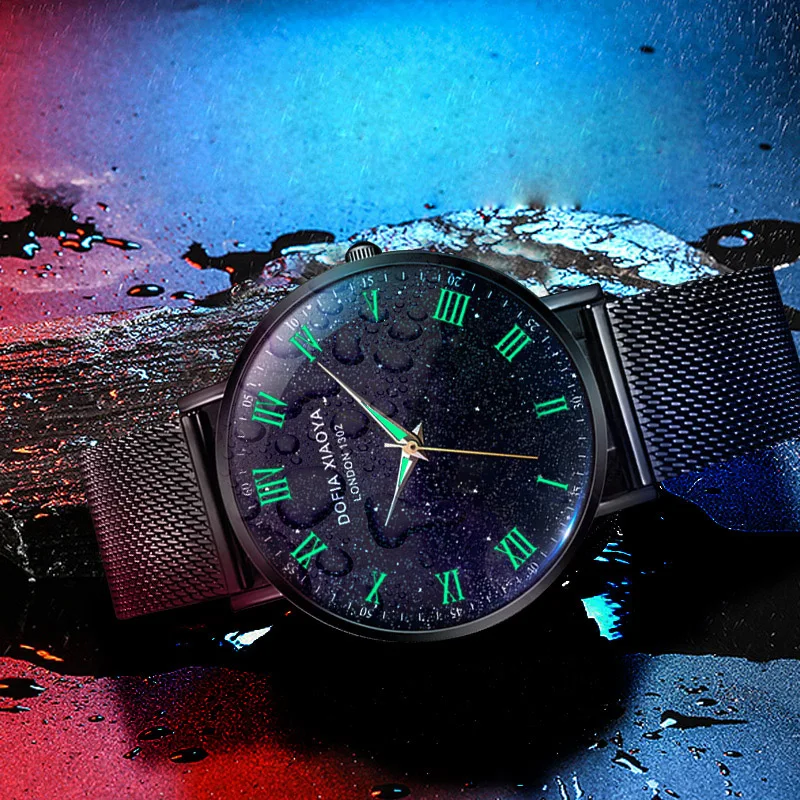 Часы наручные мужские кварцевые модные аналоговые ультратонкие спортивные