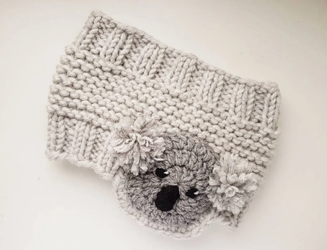 children Cute Solid Knitted turban bonnet cap