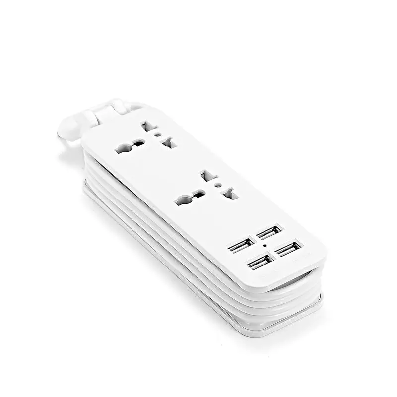 USB настенная розетка с 4 разъем для USB удлинитель питания штепсельная вилка ЕС 1,5 м Кабель AC адаптер питания для путешествий USB зарядное устройство для смартфона