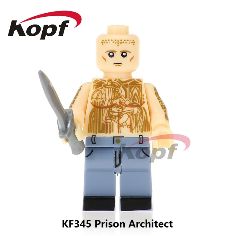 

Super Heroes Prison Architect Break Plawres Sanshiro Plastic Model Gift Dolls Building Blocks Toys for children Education KF345