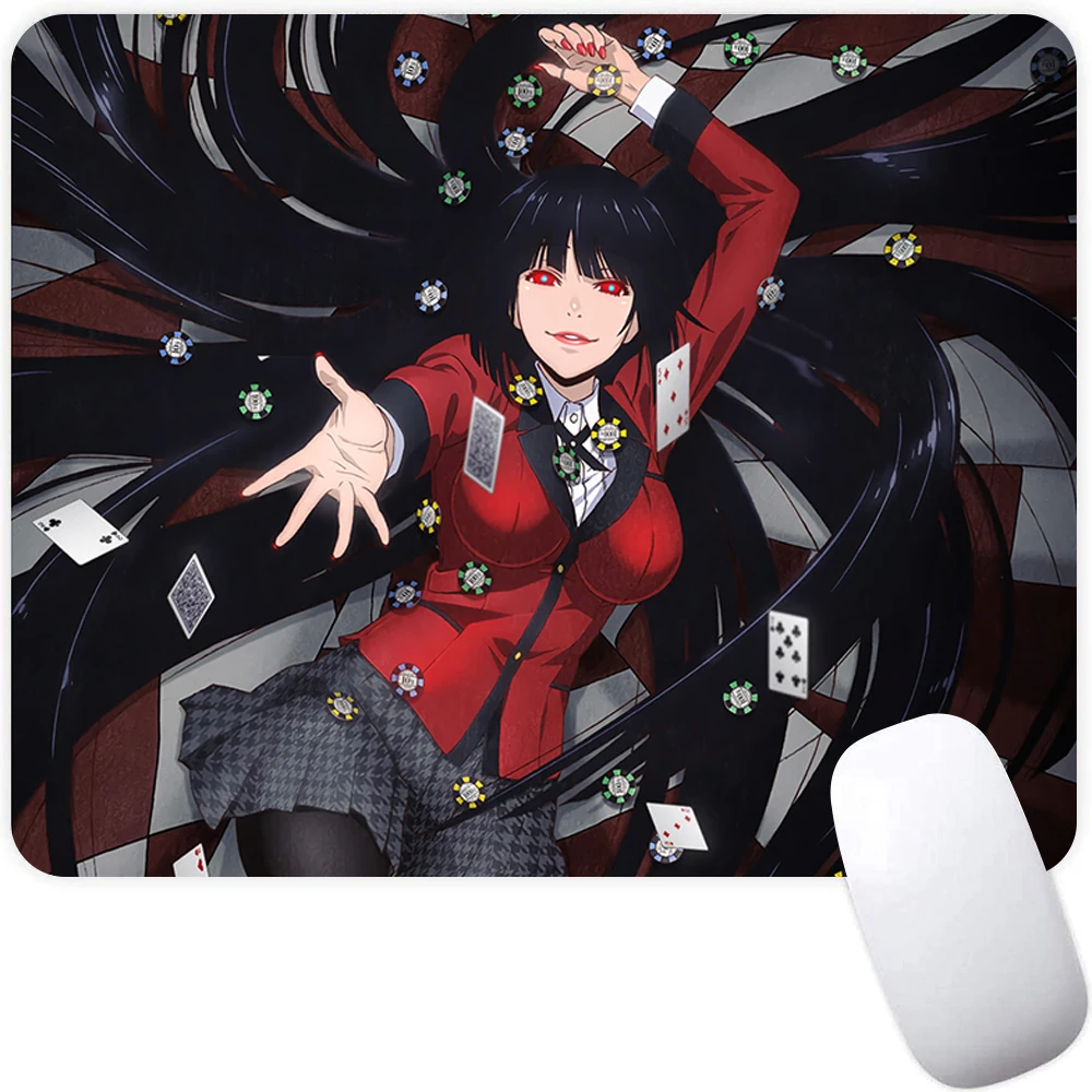 Small Gaming Mouse Pad Computer Mousepad PC Gamer Mat Laptop Mausepad Anime Kakegurui Carpet Keyboard Desk | Компьютеры и офис
