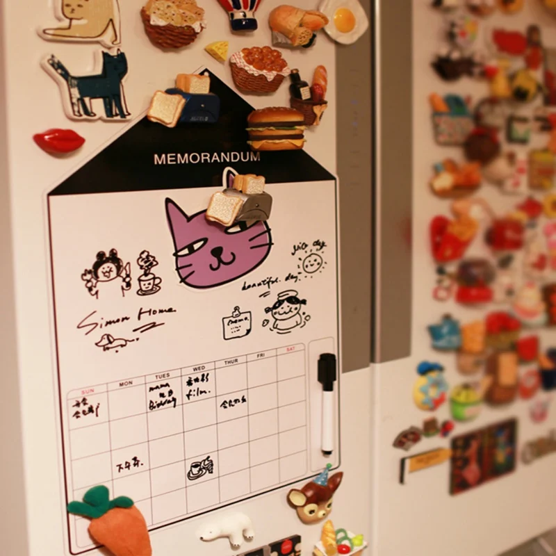 Soft Magnetic Refrigerator Stickers Cute And Interesting Small House Shape Refrigerator Magnetic Stickers Wall Sticker 30x45cm