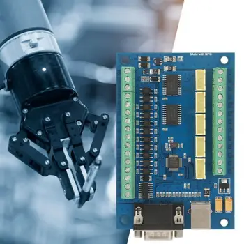 

Driver Board USB 5 Axle 100K Motion Controller Card for Mach3 +3 pcs TB6600 Driver Board CNC Motion Control Set