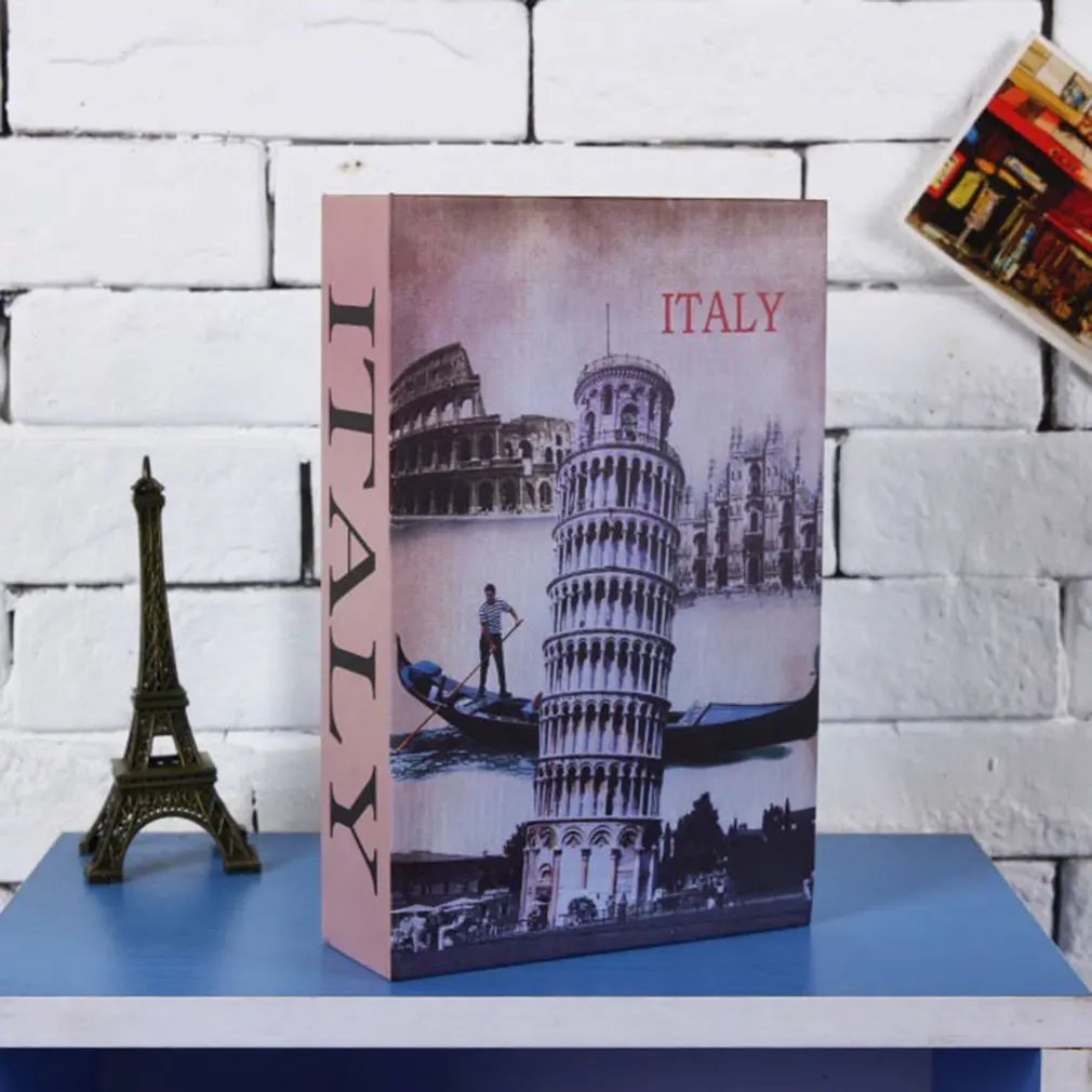 Изысканная креативная книга, сейф, креативная книга, страховая коробка, копилка, книга, маленький ключ, коробка, креативный подарок для хранения