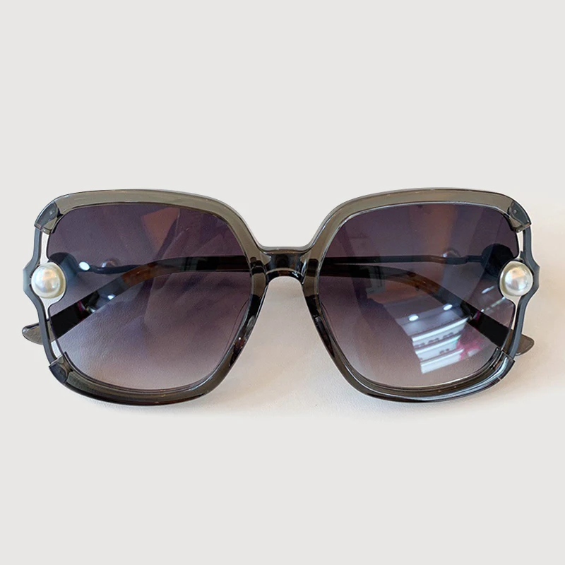 Большие зеркальные солнцезащитные очки для женщин и мужчин gafas de sol hombre брендовые Квадратные Солнцезащитные очки с жемчугом UV400 женские