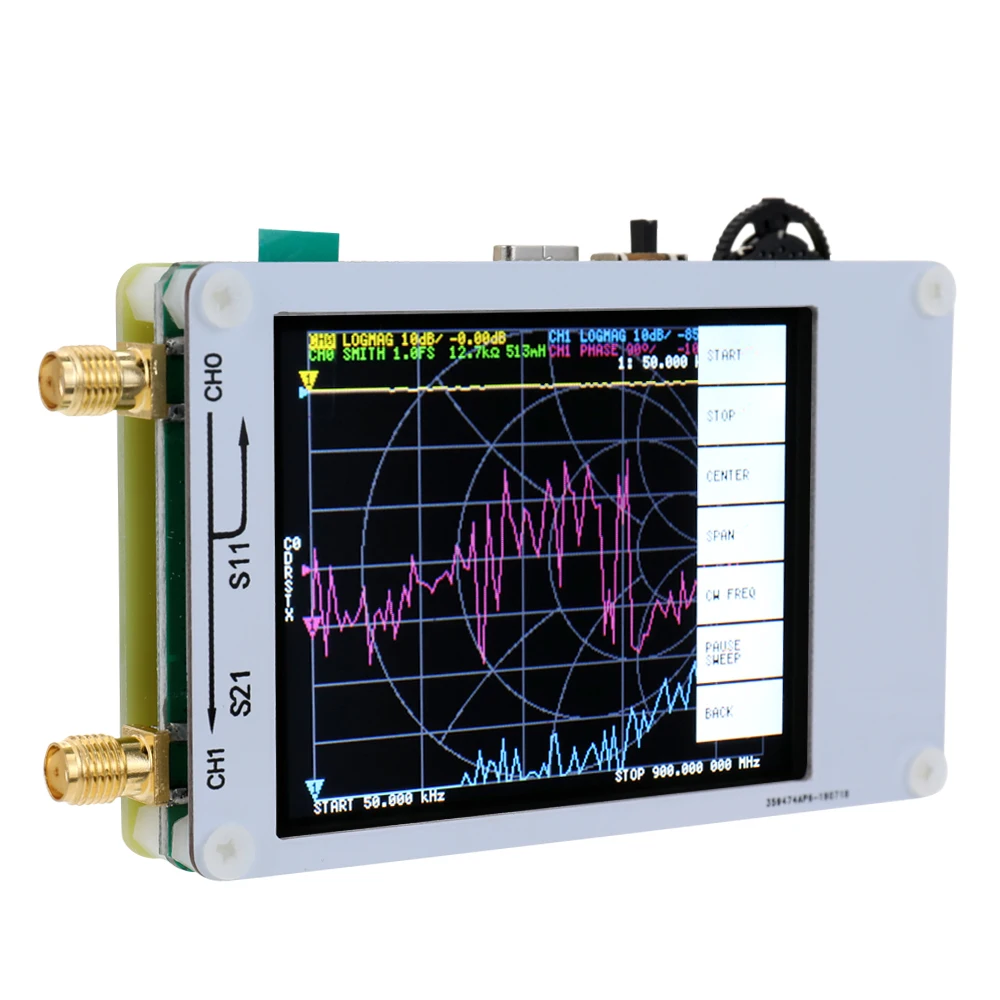 Цифровой векторный сетевой анализатор коротких волн NanoVNA 50KHz 900MHzMF HF VHF UHF антенный