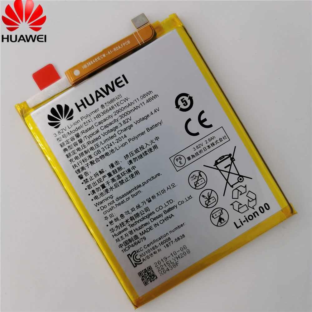 3000 мА/ч, HB366481ECW Батарея для huawei GR3 /Honor 8/Honor 9 Lite/P8 lite /P9 Lite pra-lx1 pra-la1 PRA-L100 PRA-TL10