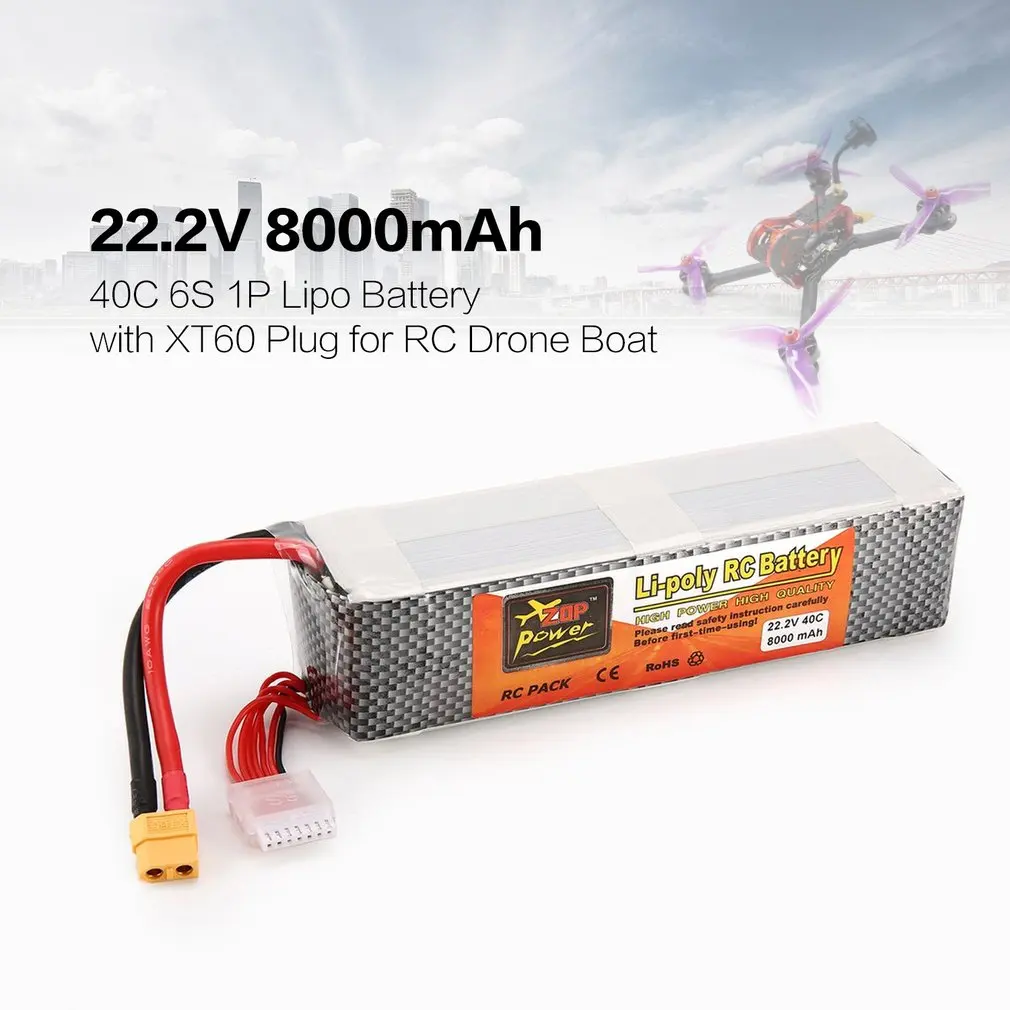 22,2 V 8000mAh 40C 4S 1P Lipo батарея T XT60 разъем Перезаряжаемый для RC гоночный Дрон Квадрокоптер вертолет автомобиль Лодка