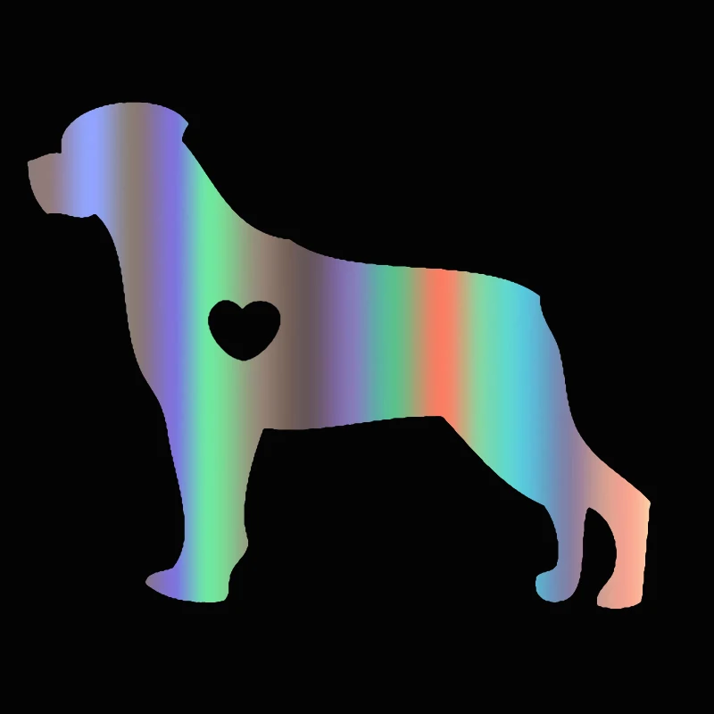 

CK3272# I Love My Rotweiler Dog Reflective Funny Car Sticker Vinyl Decal Waterproof Car Auto Stickers Silver/ Black for Bumper