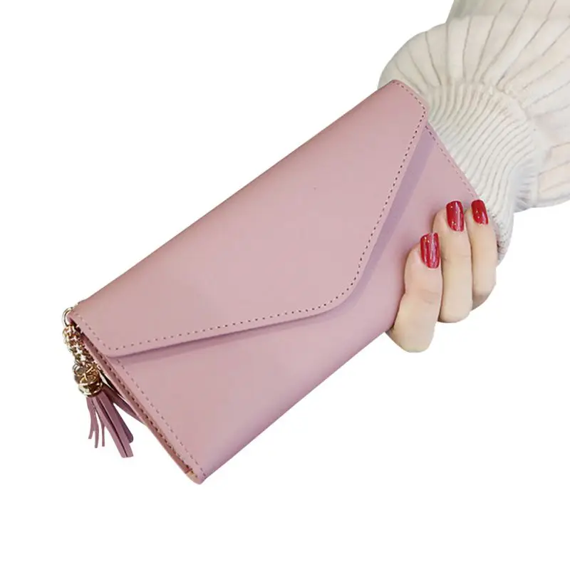 Женский Длинный кошелек из искусственной кожи Carteira Portfel Cartera Mujer кошелек женский клатч кошелек держатель для карт женские кошельки - Цвет: QP