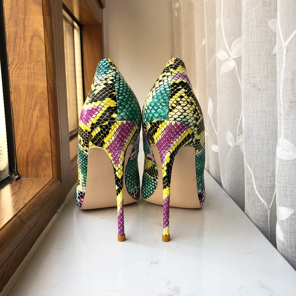 Aquazzura Multicolor Python Lace Up Heels | (est. retail $895) – Dora Maar