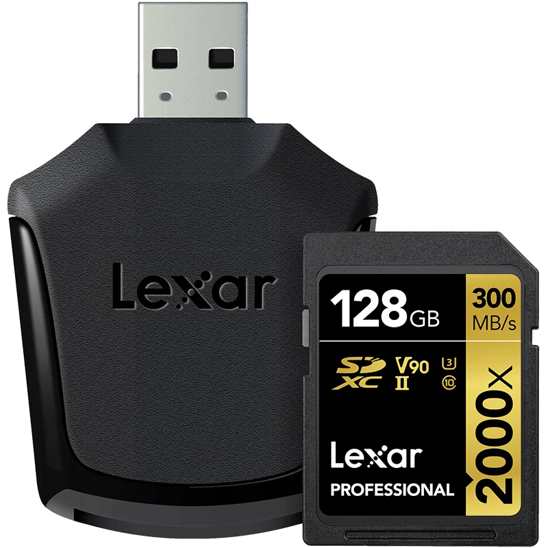 Lexar 128 Гб 64 Гб SDXC карты U3 32 ГБ SDHC карты 2000X UHS-II 300 МБ/с. высокое Скорость флэш-память для 3D 4K видео Камера