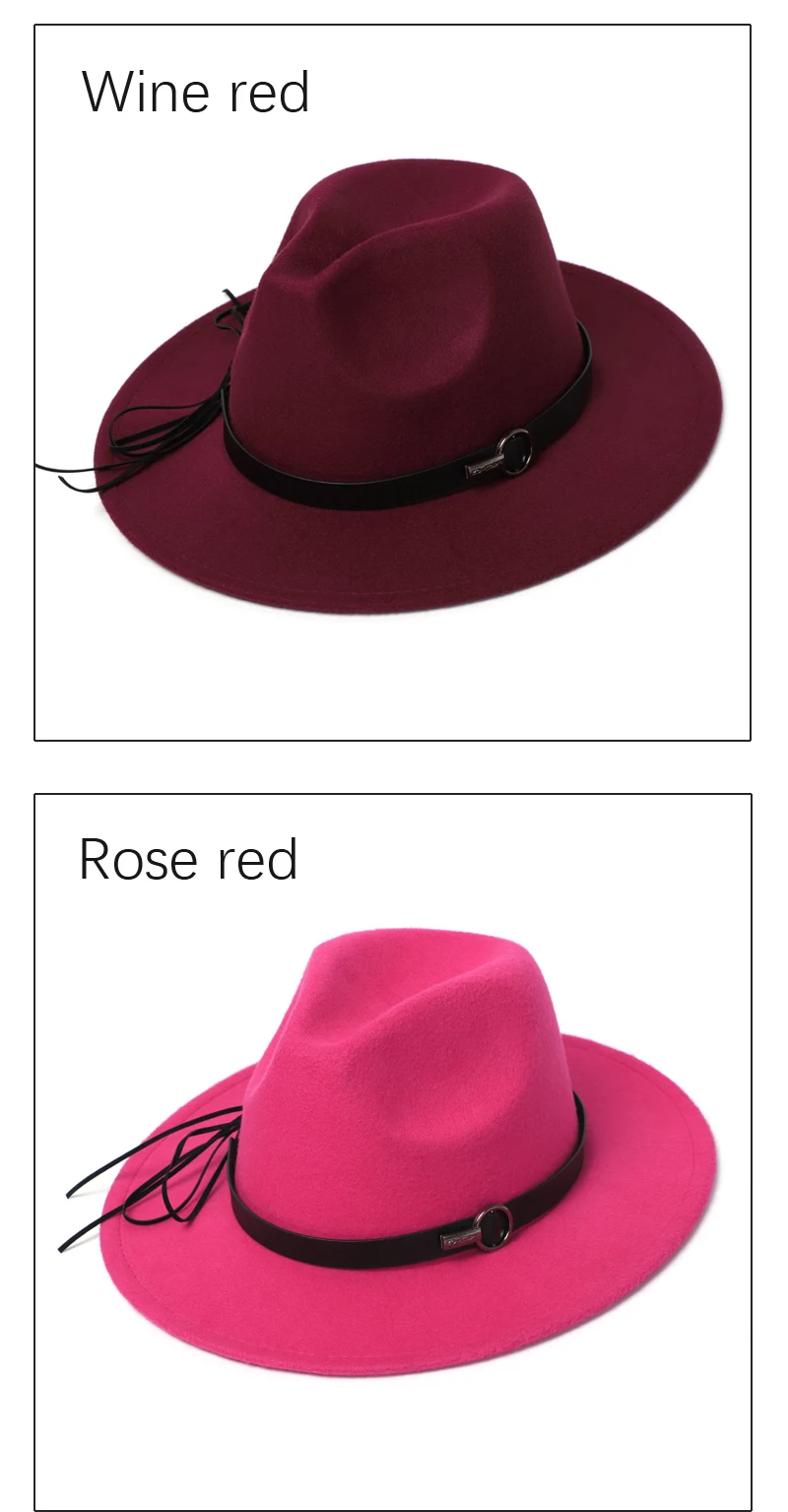 Женская Фетровая Шляпа Fedora зимняя Имитация шерстяная шляпа Fedora церковная Мужская классическая широкополый Топ Шляпы женские