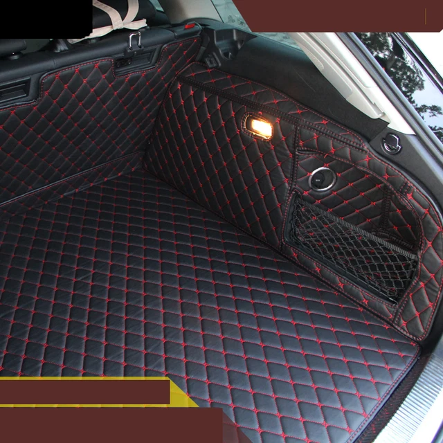 TAAN Custom Car Heck Kofferraum Matte für Audi A8 2018 2019, Cargo Liner Kofferraummatte  Kunstleder Teppiche Matte,Red: : Auto & Motorrad