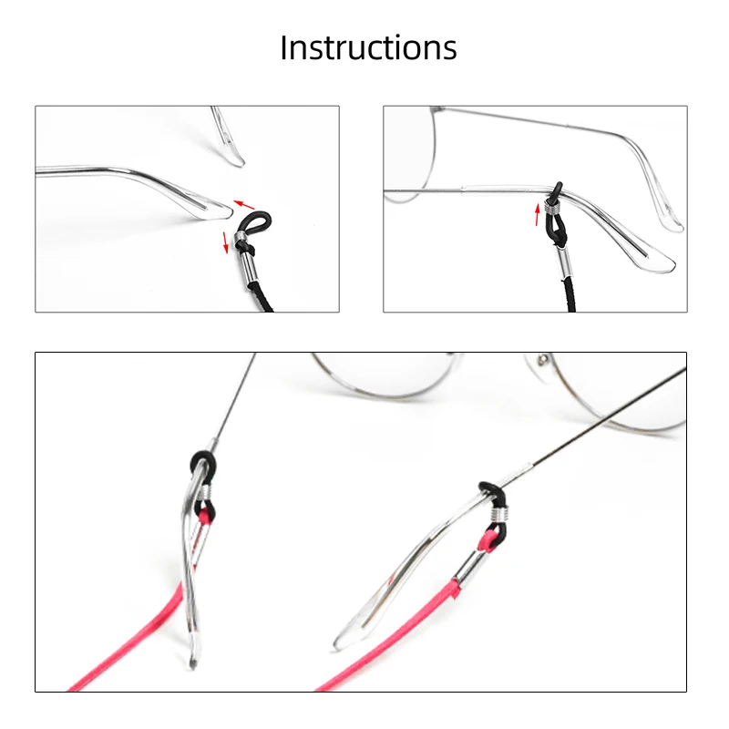 Цепочка для очков Веревка для солнцезащитных очков мужские и женские антиутерянные украшения подвесной аксессуар для шеи корейский бархат силикагель регулируемый