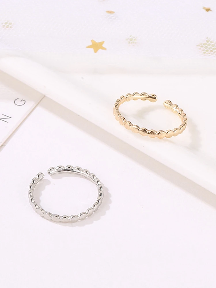 Креативное регулируемое Золотое Женское Обручальное кольцо из нержавеющей стали, геометрические волнистые кольца Anillos Acero Inoxidable Mujer