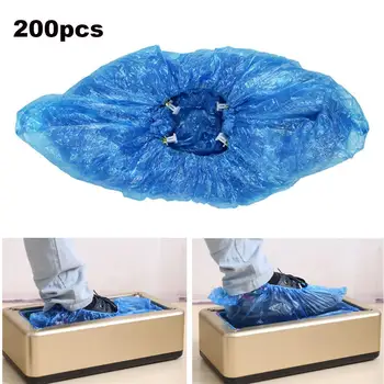 

200 PCS PE Shoe Cover Machine Shoe Cover Blue Disposable Convenient And Comfortable Model House High Quality Shoe Cover