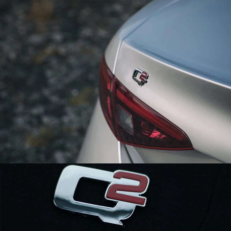 

Q2 эмблема на багажник Задняя сменная Эмблема для Alfa Romeo Giulia Stelvio Giulietta внешние модифицированные аксессуары автомобильные наклейки