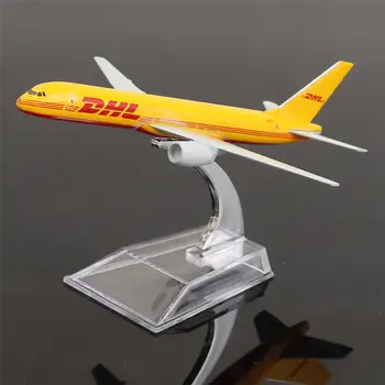 

B757 DHL Kargo 16CM Metal Airplane Model Plane Model Aircraft Model Building Kits Toy For Children