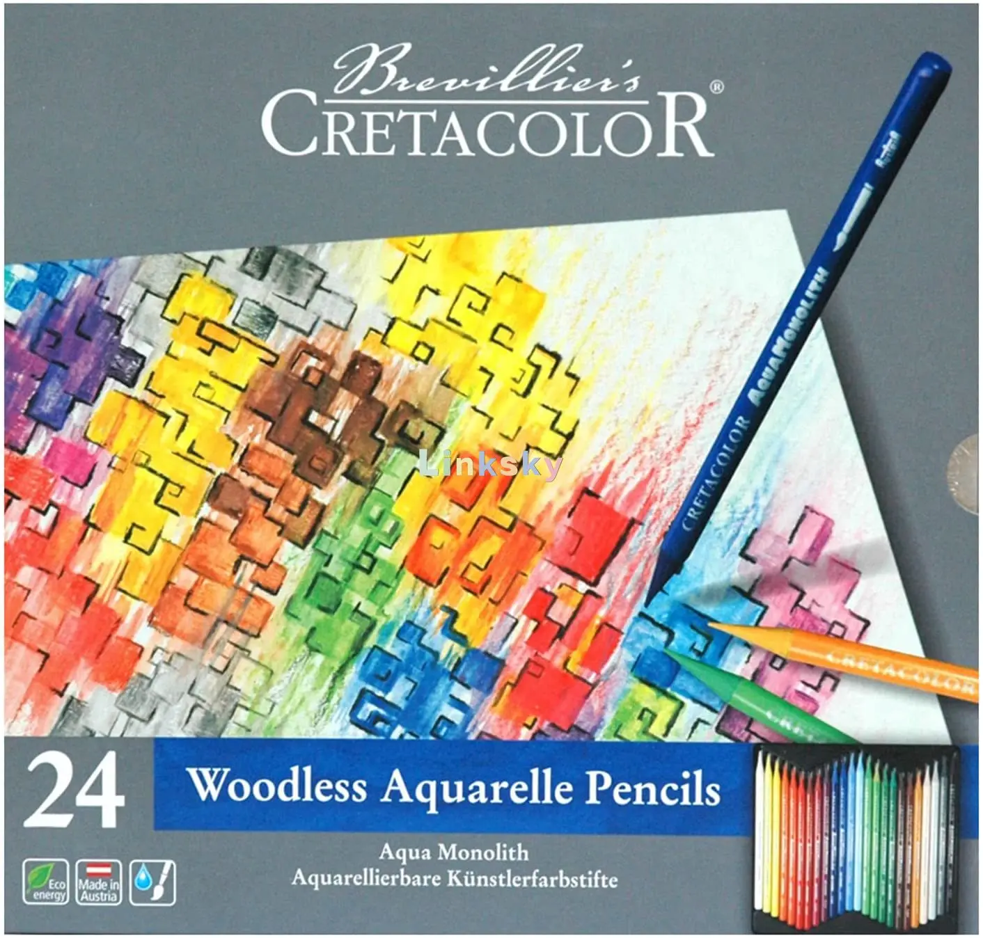 Aquamonolith Water Soluble Woodless Color Pencils - Box of 12