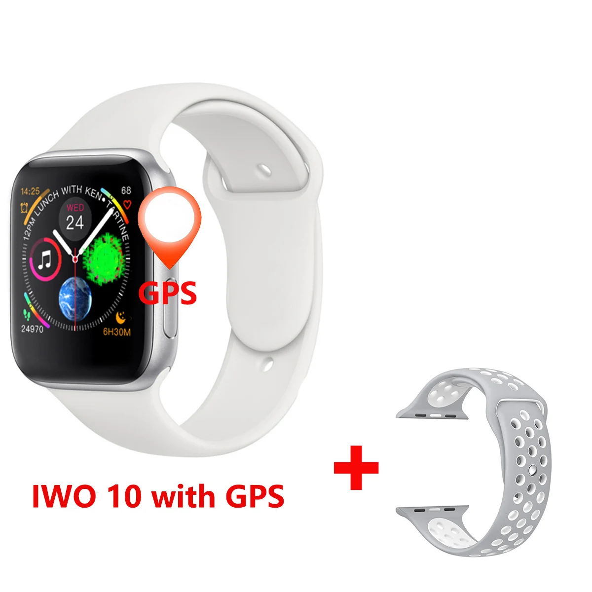 44 мм IWO 10 умные часы Bluetooth IWO 9 серия 4 gps Inteligente Brinde умные часы Android для IOS обновление IWO 8 Прямая поставка - Цвет: 16