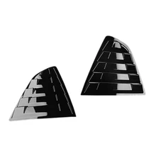 2-Piece Rear Quarter Panel Window Decal Cover Louver Window Pane for To-y-ota Camry