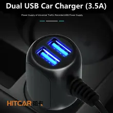 Car Ciga Light Micro Mini Dual USB Charger Adapter Cable Power Inverter Converter  for GPS Tablet Phone PDA DVR Recorder