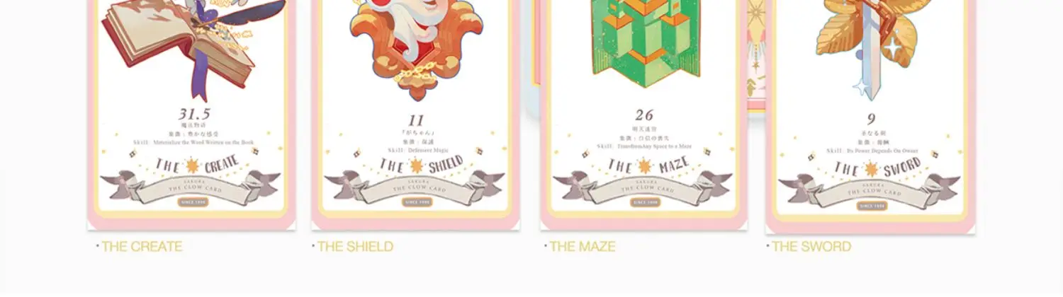 Косплей карты Таро аниме Cardcaptor Card Captor Сакура Клоу карты Игровой Набор для покера сувенир подарок