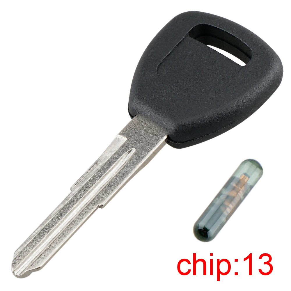 Universal Black Uncut Blade Blank Car Key Ignition with 13 Transponder Chip HD106-PT Fit for Honda Acura | Автомобили и мотоциклы
