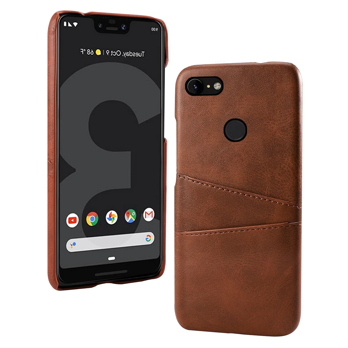 Для Google Pixel 3 3 XL чехол в ретро-стиле до середины икры зерна из искусственной кожи тонкий компьютер жесткий чехол для Google Pixel 2 2 XL 3A 3A XL 4 чехол держатель для карт