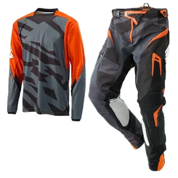 

10 Colors Men's MTB BMX Jersey and Pants MX Motocross Gear Set Dirt Bike Off-Road Racing Motorcycle Cycling Jersey Set